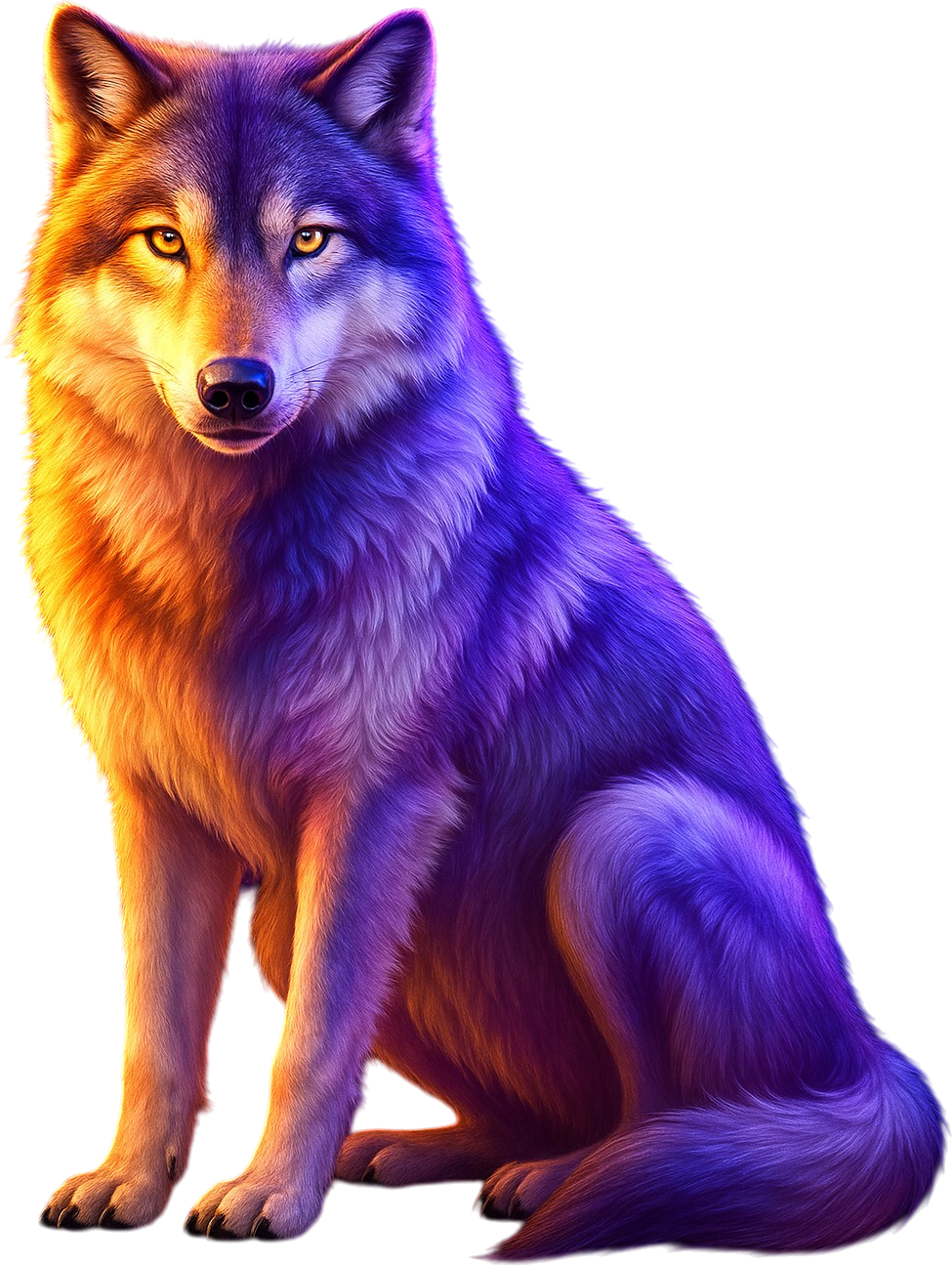 Wolf Gold PNG