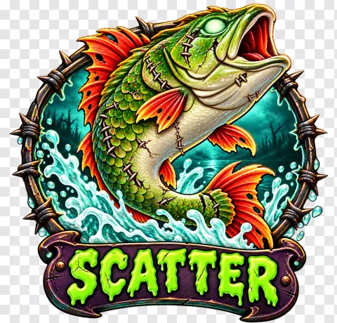 Big Bass Halloween II – Zombie Fish Scatter Slot Symbol PNG