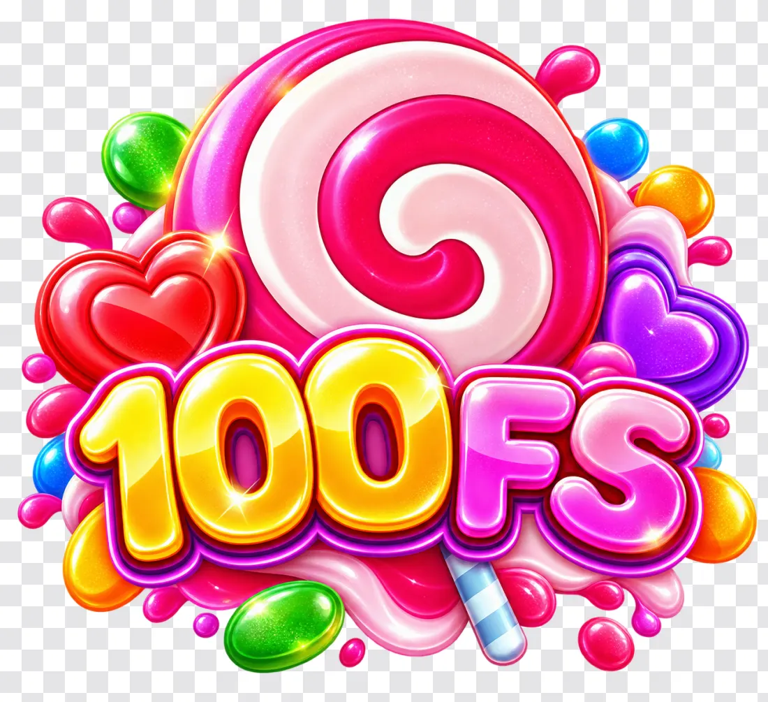 Sweet Bonanza 100 Free Spins Candy Symbol PNG