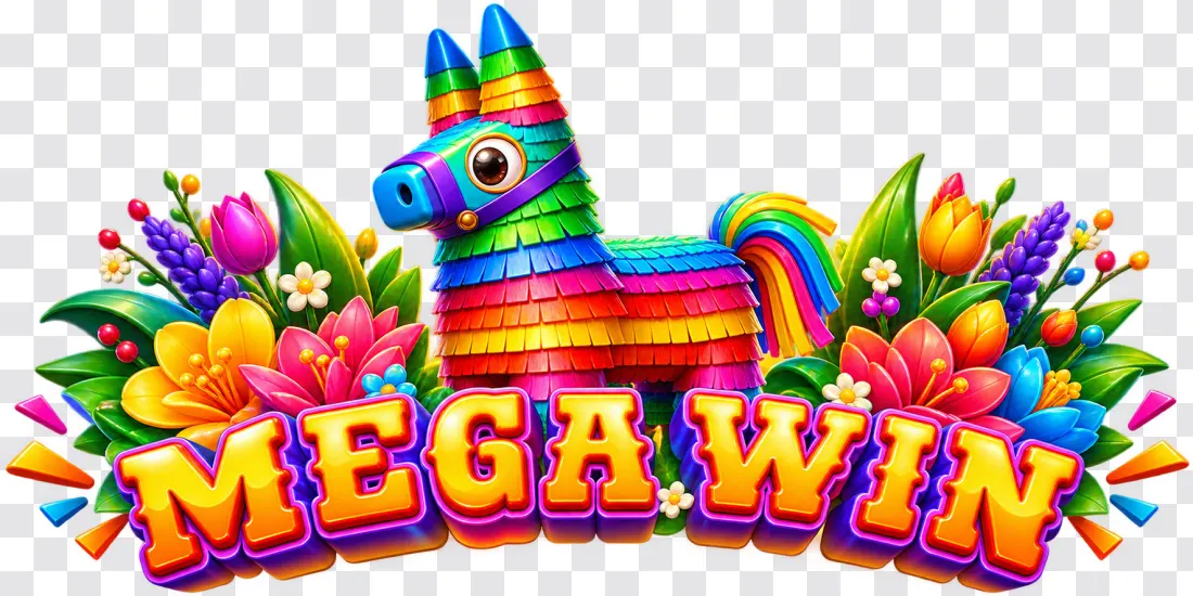 Mega Win Pinata with Tropical Flowers PNG